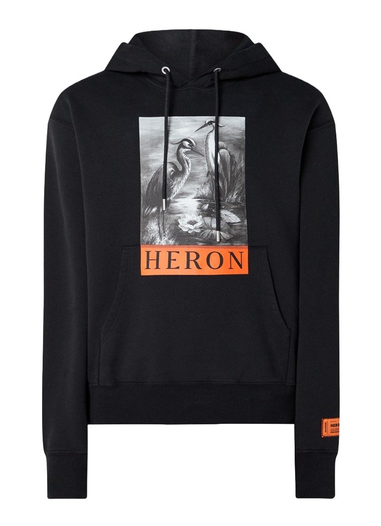 Heron Preston Logo Print Cotton Hoodie